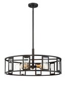 NUVO Midnight Bronze 60W 5-Light Medium E-26 Incandescent Pendant Light 