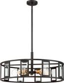 NUVO Midnight Bronze 60W 5-Light Medium E-26 Incandescent Pendant Light 