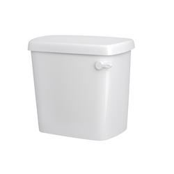 0.8 gpf Single Flush Toilet Tank with Right-Hand Trip Lever in White