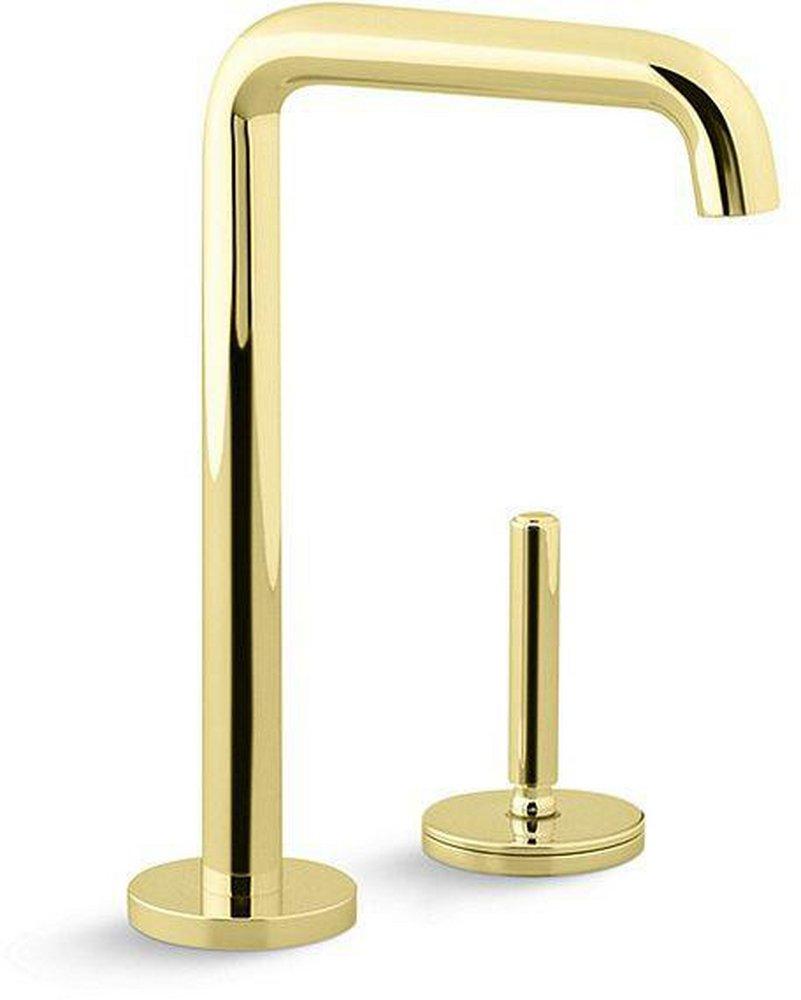 Kallista Unlacquered Brass Single Handle Kitchen Faucet 