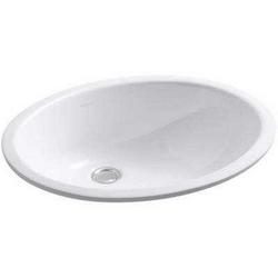 19-1/8 in. Undermount Oval Vitreous China Bathroom Sink in Stucco White