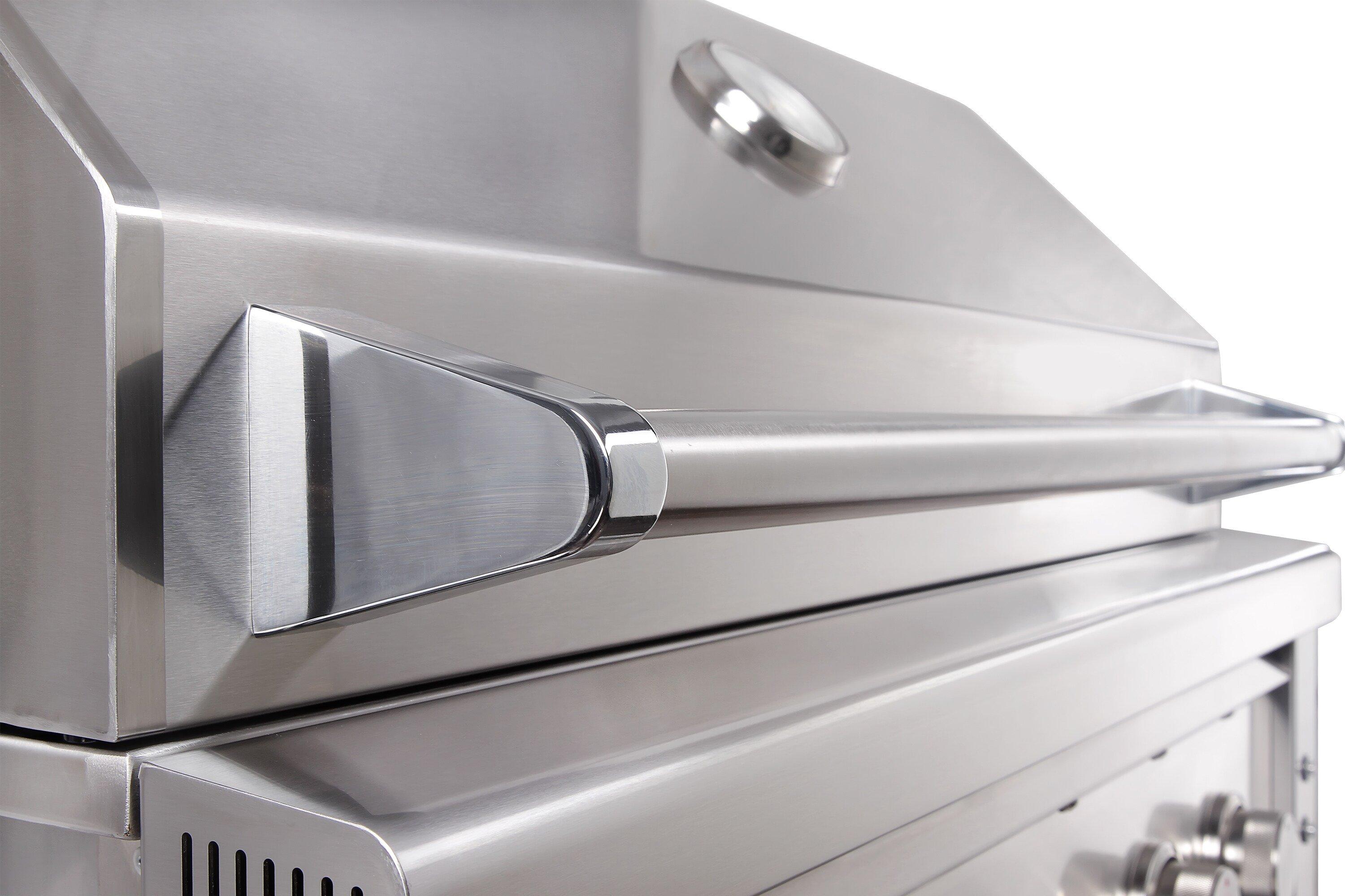 30 in. 60000 BTU 3-Burner Propane Built-in Grill 