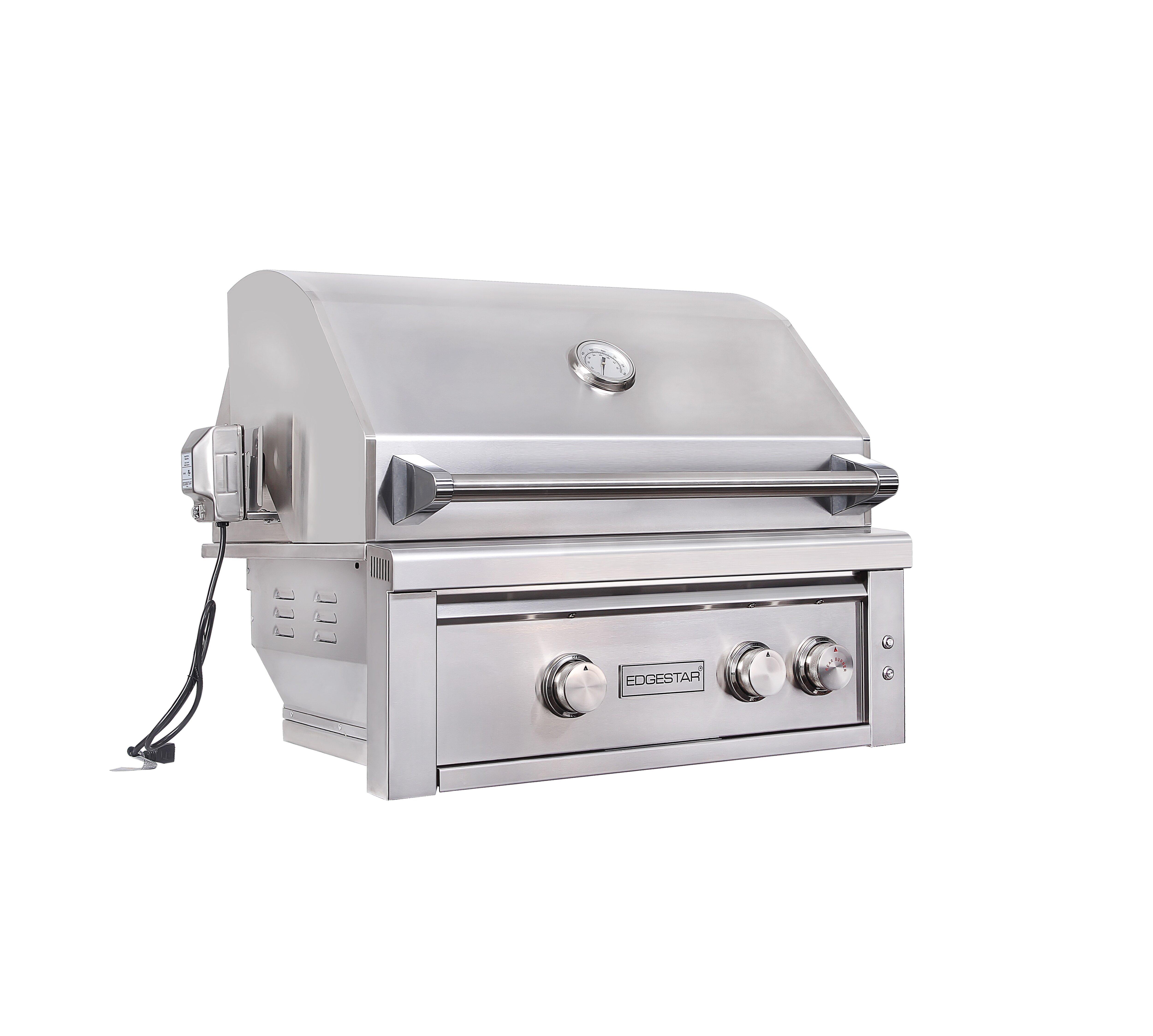 30 in. 60000 BTU 3-Burner Propane Built-in Grill 