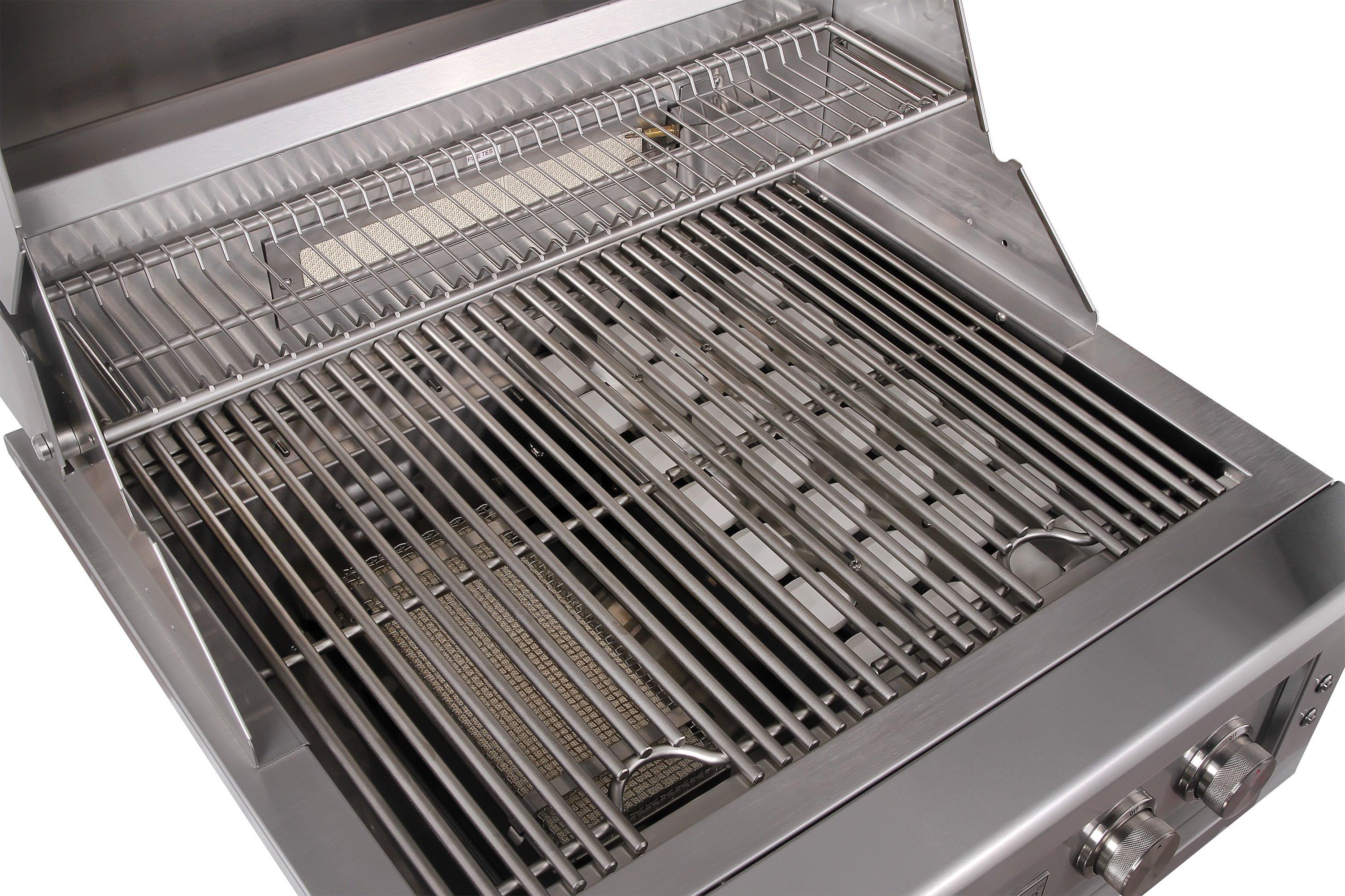 30 in. 60000 BTU 3-Burner Propane Built-in Grill 