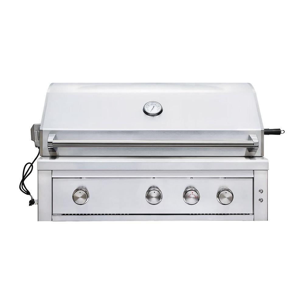 Edgestar Stainless Steel 42 in. 4-Burner Built-in Grill in Stainless Steel 