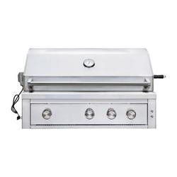 42 in. 89 MBH 4-Burner Propane Outdoor Built-In Grill with Rotisserie in Stainless Steel