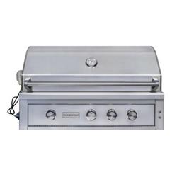 42 in. 89 MBH 4-Burner Propane Outdoor Built-In Grill with Rotisserie in Stainless Steel