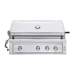 42 in. 89 MBH 4-Burner Propane Outdoor Built-In Grill with Rotisserie in Stainless Steel
