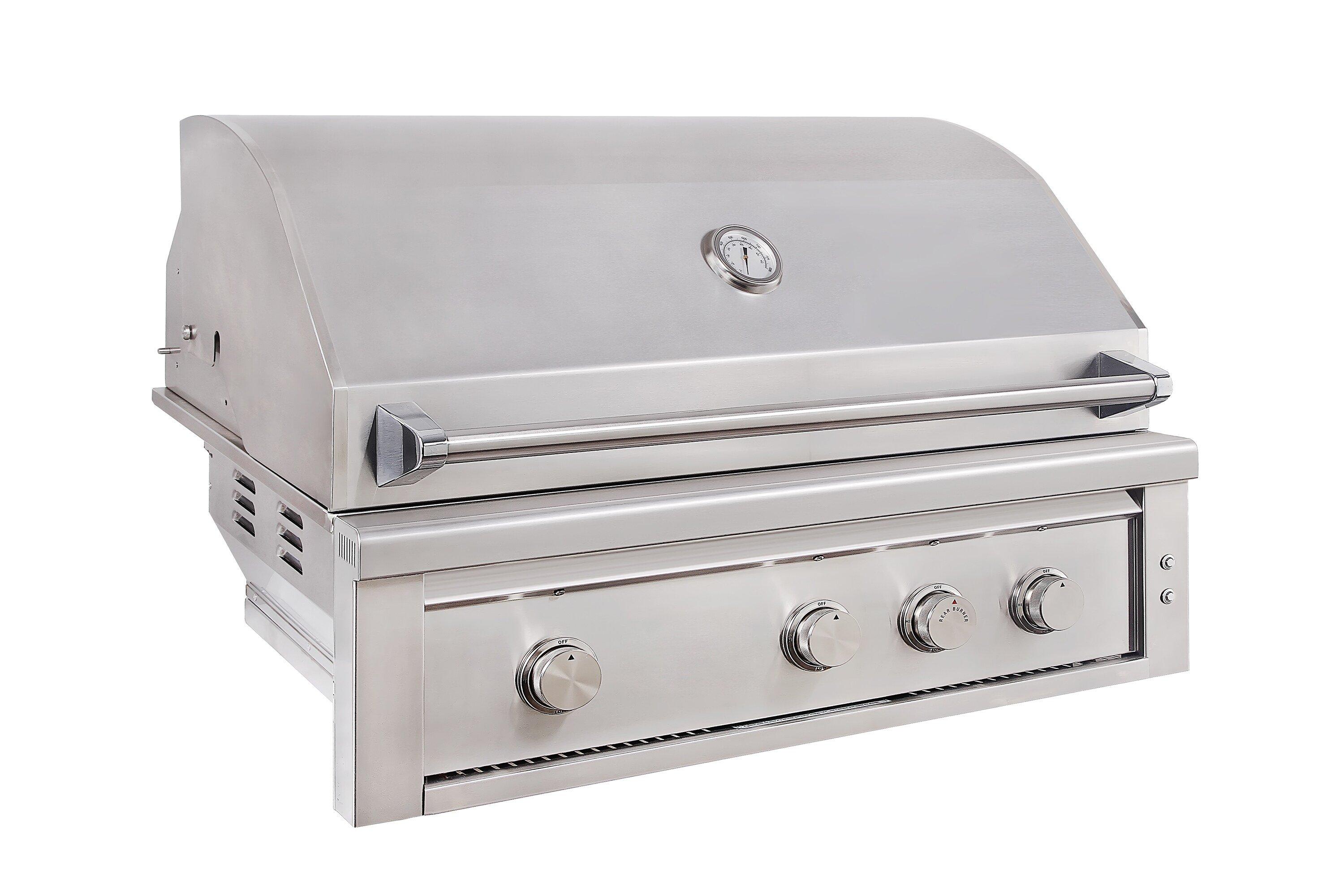 Edgestar Stainless Steel 42 in. 4-Burner Built-in Grill in Stainless Steel 