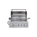 Edgestar Stainless Steel 36 in. 4-Burner Built-in Grill in Stainless Steel 