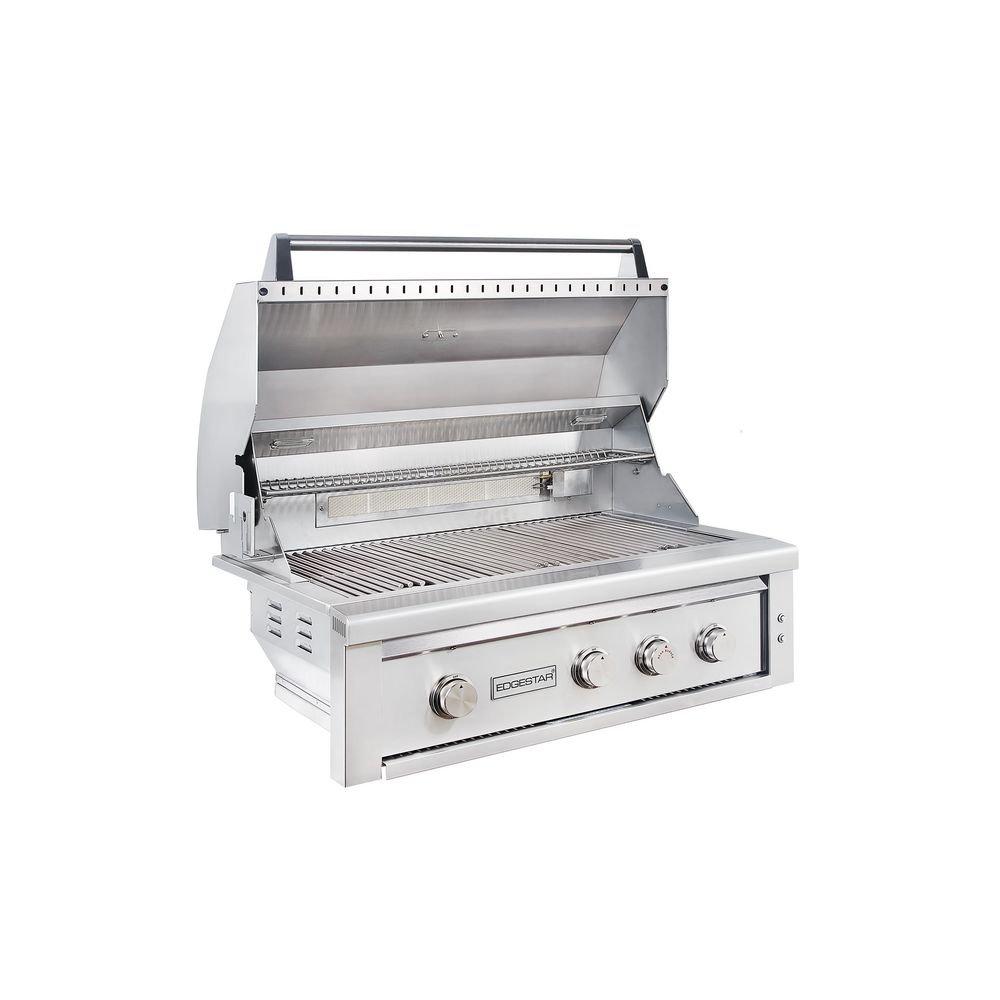 Edgestar Stainless Steel 36 in. 4-Burner Built-in Grill in Stainless Steel 