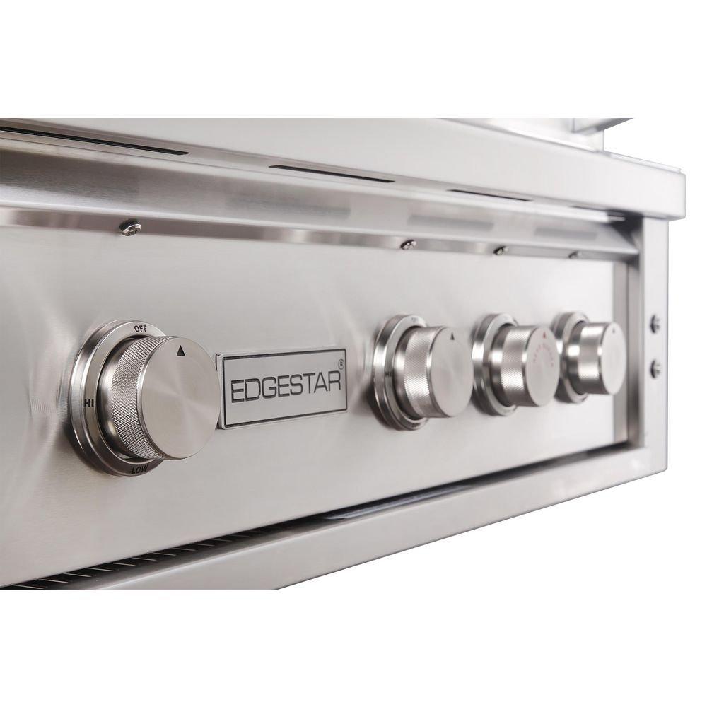 Edgestar Stainless Steel 36 in. 4-Burner Built-in Grill in Stainless Steel 