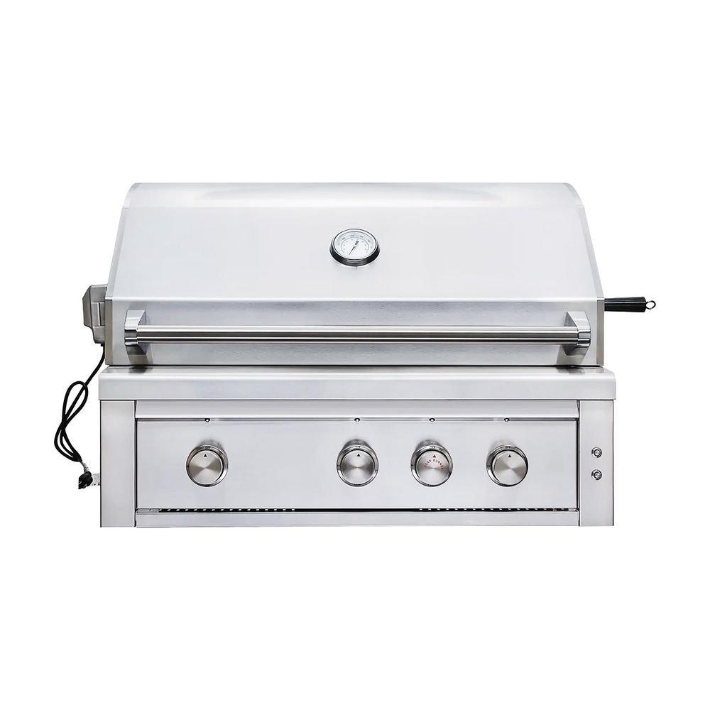 Edgestar Stainless Steel 36 in. 4-Burner Built-in Grill in Stainless Steel 