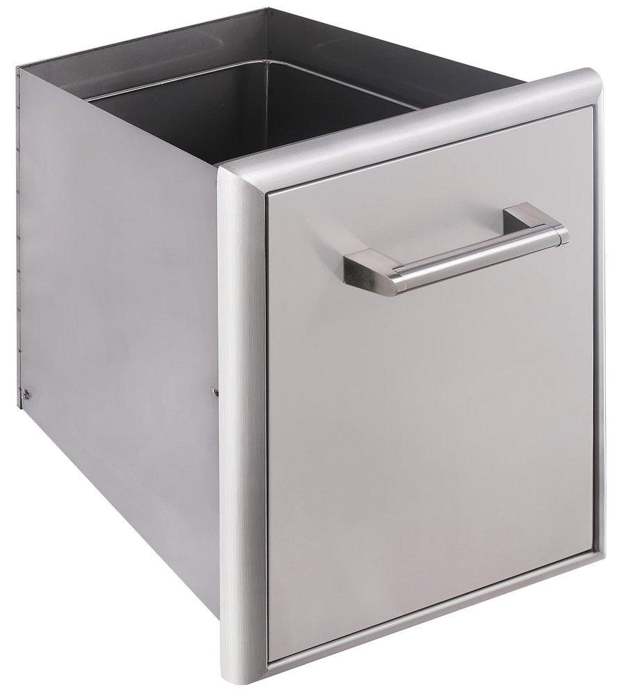 Edgestar Stainless Steel Waste Receptacle in Stainless Steel 