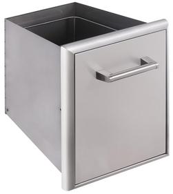 15-3/4 in. Waste Receptacle in Stainless Steel