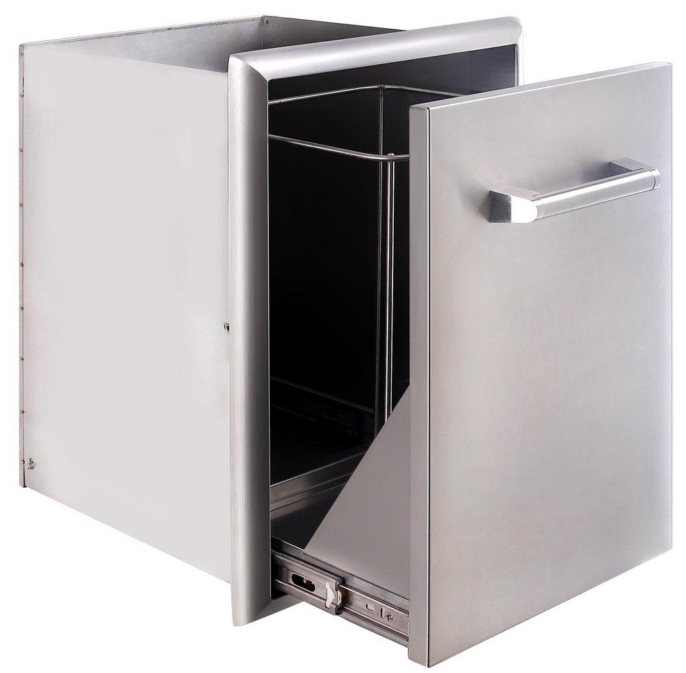 Edgestar Stainless Steel Waste Receptacle in Stainless Steel 