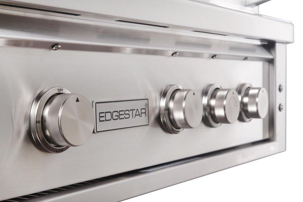 Edgestar Stainless Steel 42 in. 4-Burner Built-in Grill in Stainless Steel 