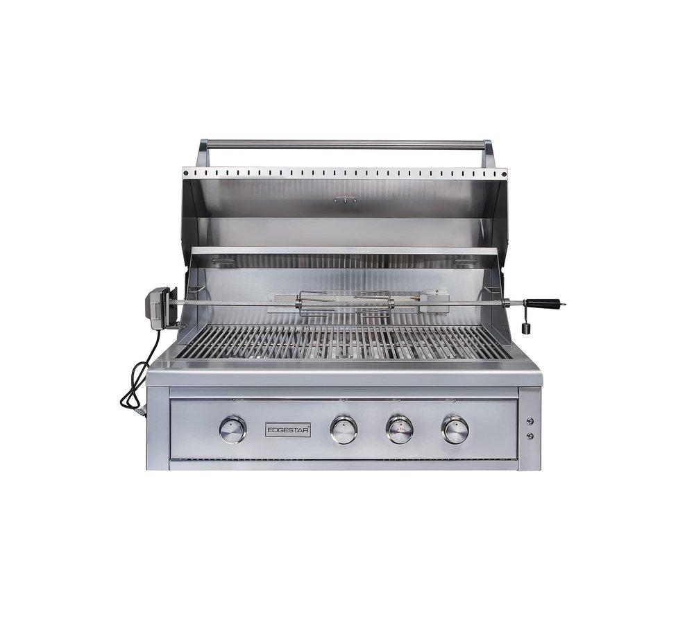 Edgestar Stainless Steel 42 in. 4-Burner Built-in Grill in Stainless Steel 