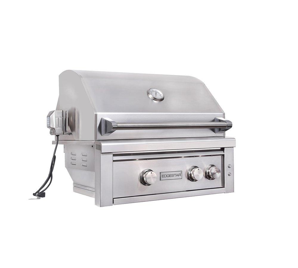 Edgestar Stainless Steel 30 in. 3-Burner Built-in Grill in Stainless Steel 