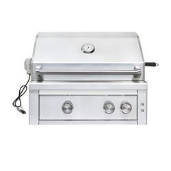 30 in. 3-Burner Natural Gas Built-in Grill in Stainless Steel