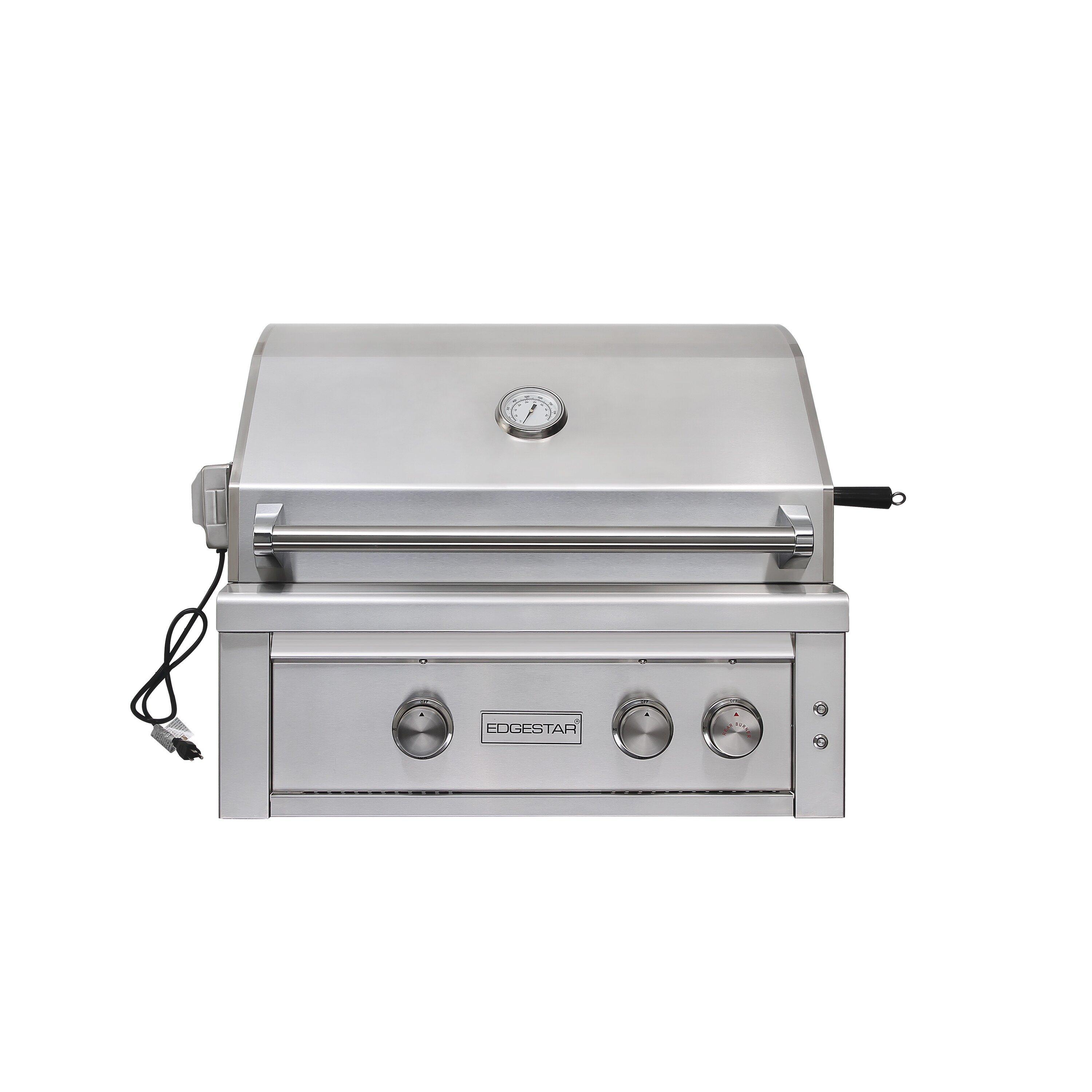 Edgestar Stainless Steel 30 in. 3-Burner Built-in Grill in Stainless Steel 