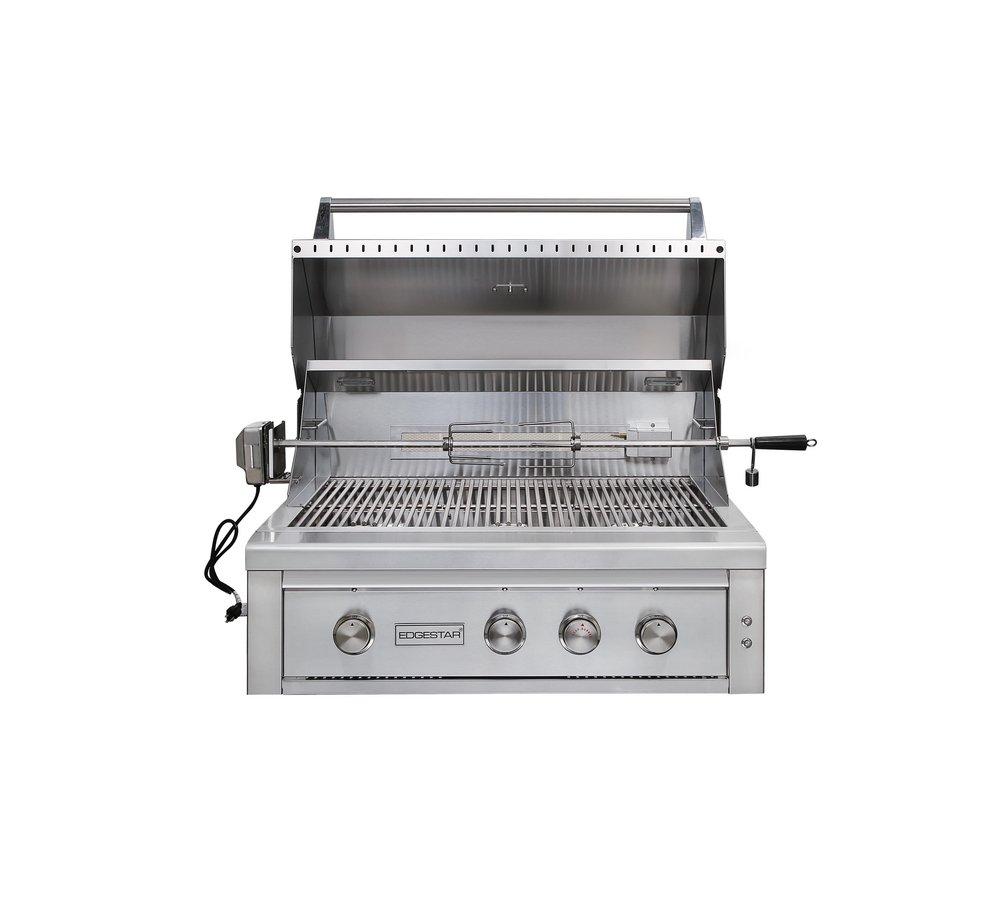 Edgestar Stainless Steel 36 in. 4-Burner Built-in Grill in Stainless Steel 