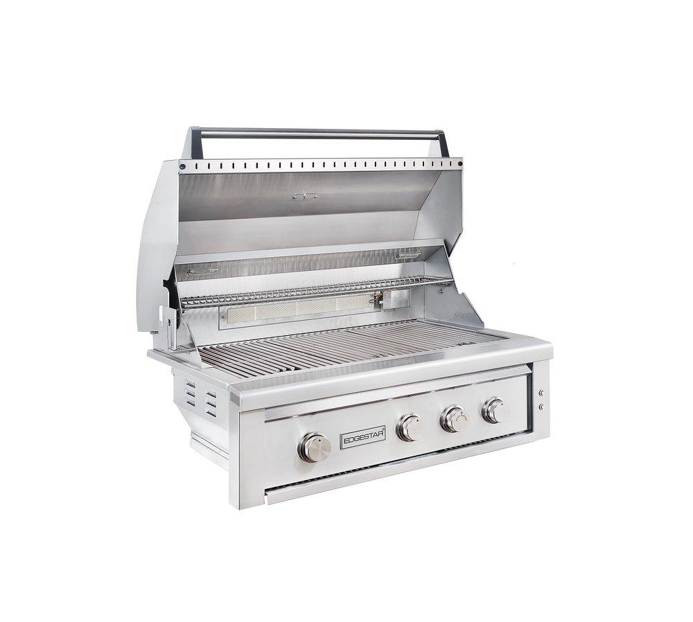 Edgestar Stainless Steel 36 in. 4-Burner Built-in Grill in Stainless Steel 