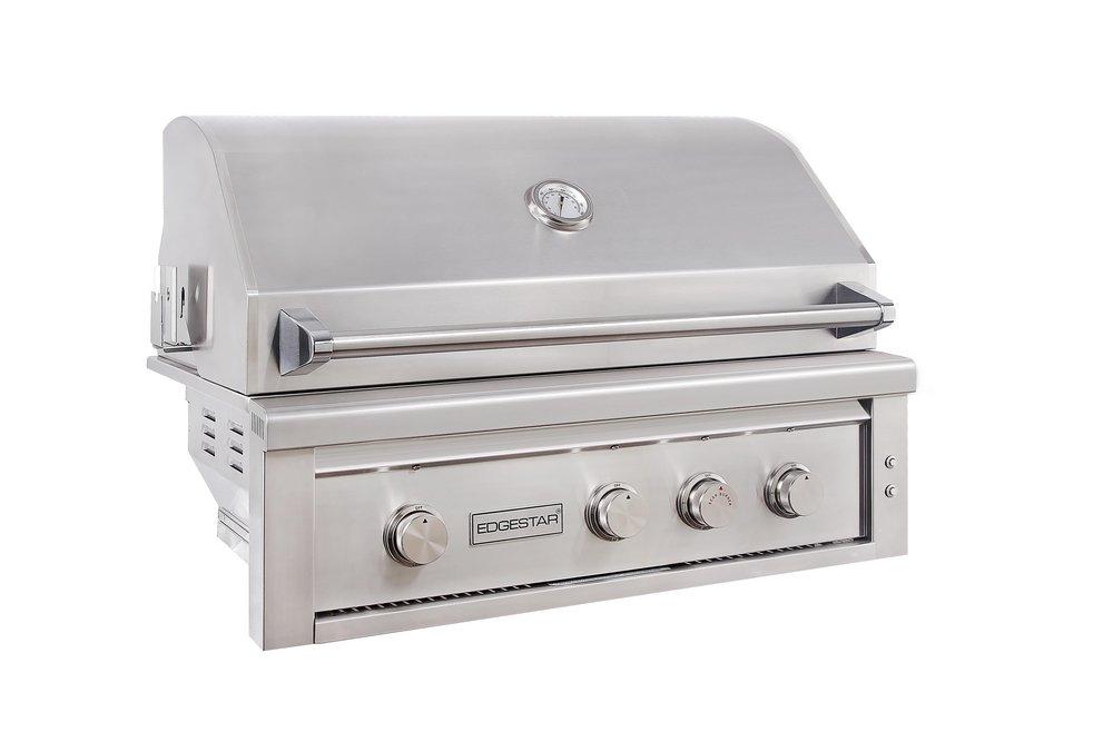 Edgestar Stainless Steel 36 in. 4-Burner Built-in Grill in Stainless Steel 