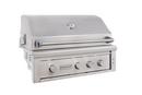 36 in. 4-Burner Natural Gas Built-in Grill in Stainless Steel