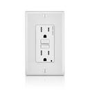LEVITON White 125V Receptacle in White 