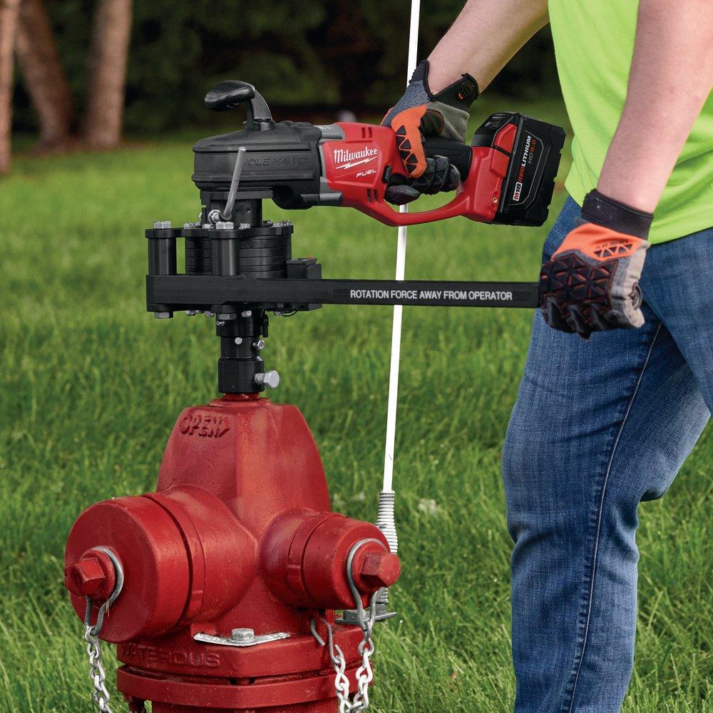 HydroVerge Hydrant Flusher, Charger, Battery, 5-Point Socket, Storage, Grease Zerk and Wrench 