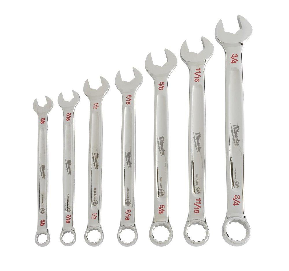 Milwaukee® Silver Combination Wrench Set 