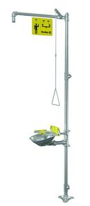 1-1/4 in. NPT 316 and 304 Stainless Steel Floor Mount Safety Shower Eye/Face Wash Barrier