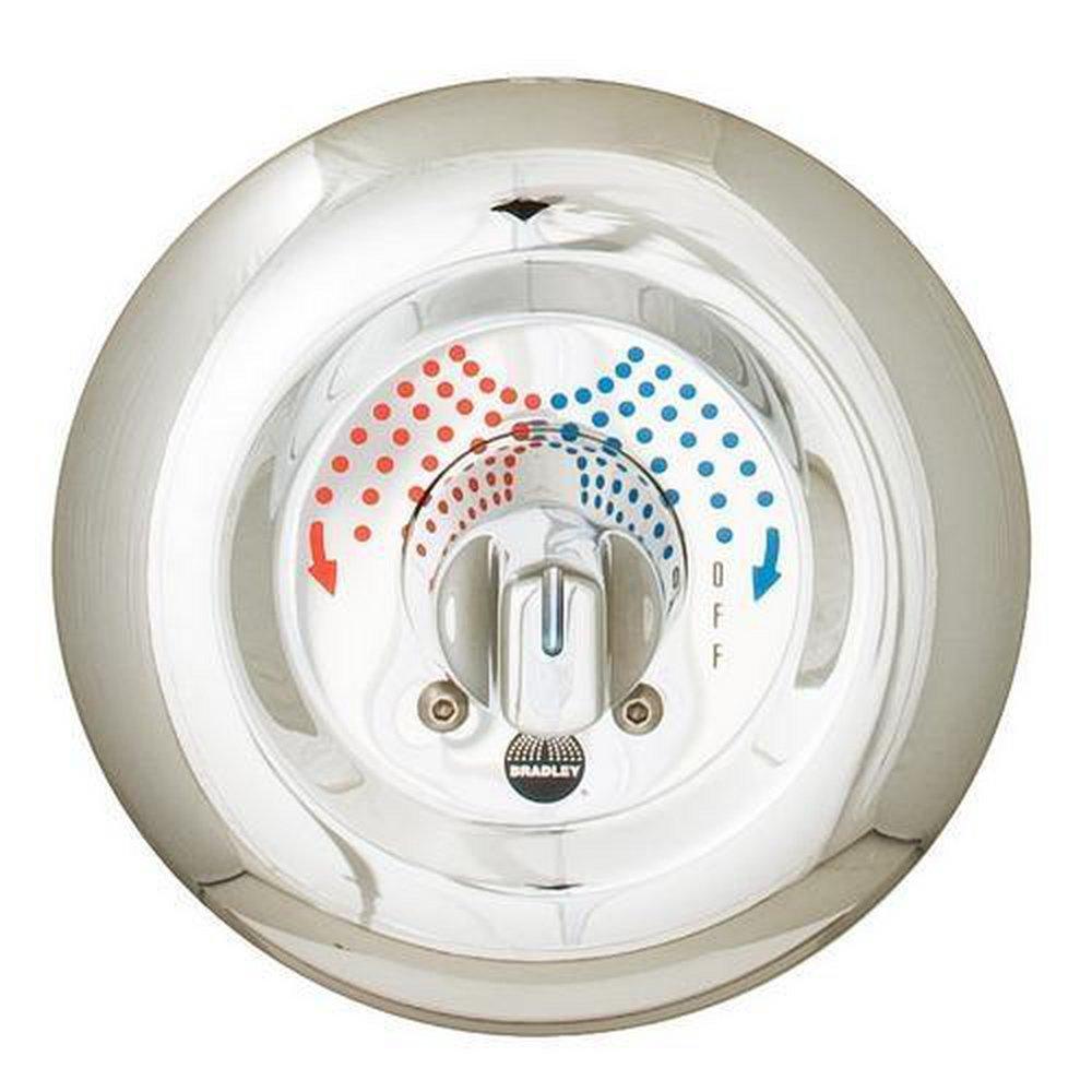 Bradley Corporation Chrome Plated 1/2 in. NPT 6 gpm Ligature Resistant Shower Valve for HSC95 Shower Panel 