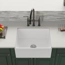 Elkay White 24-3/8 x 19-5/8 in. Fireclay Single Bowl Farmhouse Kitchen Sink 