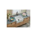 Elkay White 24-3/8 x 19-5/8 in. Fireclay Single Bowl Farmhouse Kitchen Sink 