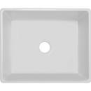 Elkay White 24-3/8 x 19-5/8 in. Fireclay Single Bowl Farmhouse Kitchen Sink 