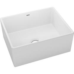 24-3/8 in. Farmhouse Fireclay Single Bowl Kitchen Sink in White