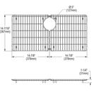 Elkay Stainless Steel 14-7/16 in. Stainless Steel Bottom Grid 