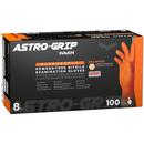 SAS Safety Hi-Visibility Orange 7 mil Powder Free Rubber Disposable Glove in Hi-Visibility Orange (Pack of 100) 