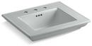 24-1/2 x 20-1/2 in. Rectangular Dual Mount Bathroom Sink in Ice™ Grey