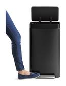 KOHLER Black Stainless Loft Step Trash Can in Black Stainless 