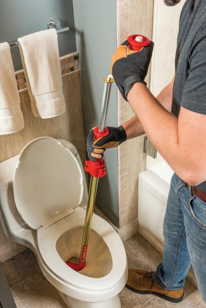 RIDGID Zinc Plated Toilet Cleaner Auger 