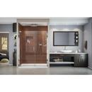 DreamLine Chrome 72 x 51-1/4 in. Frameless Pivot Shower Door 