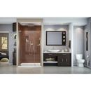 DreamLine Brushed Nickel 72 x 44-1/2 in. Frameless Pivot Shower Door 
