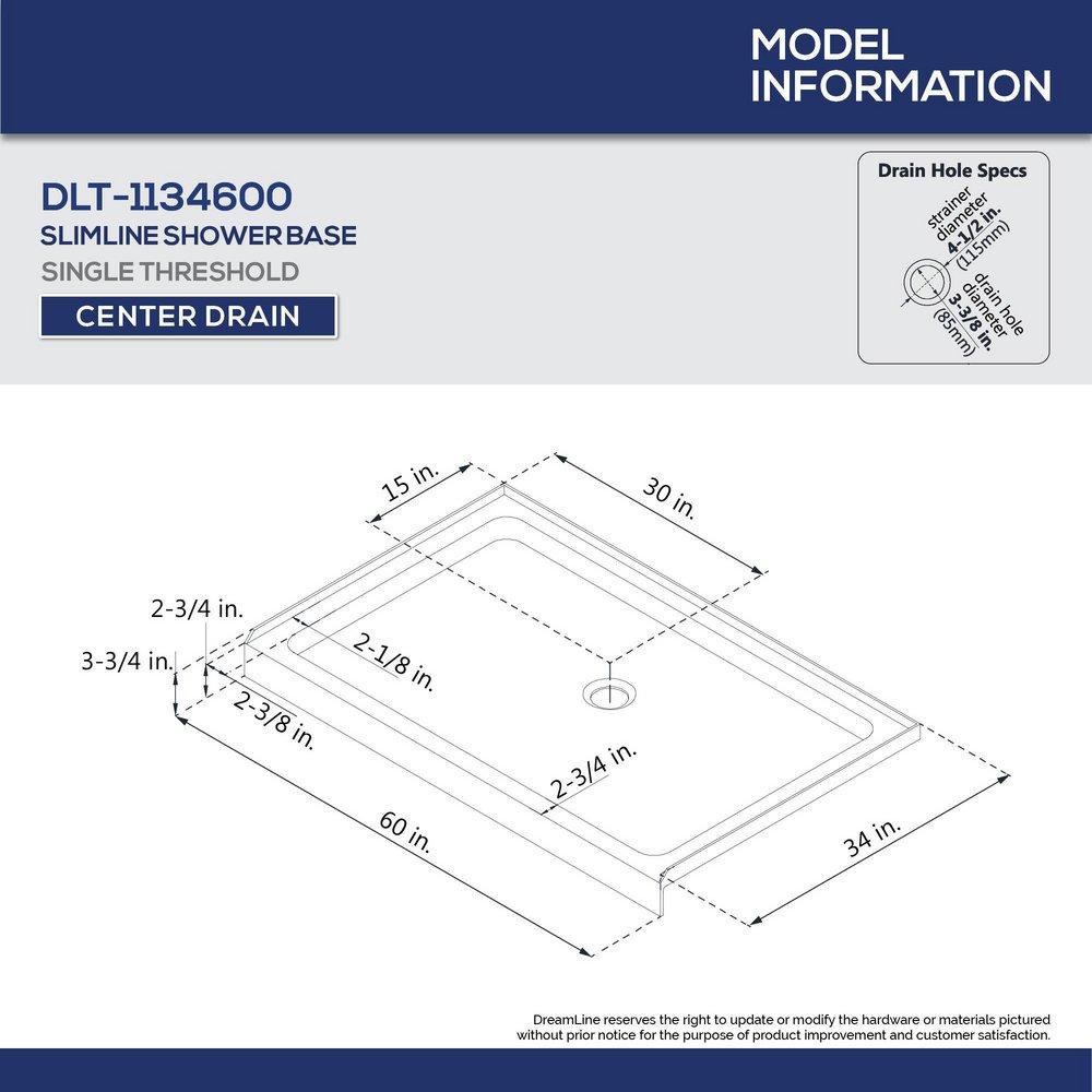 DreamLine Brushed Nickel 76-3/4 x 60 in. Semi-Framed Sliding Shower Door with Base Kit 