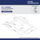 DreamLine Brushed Nickel 76-3/4 x 60 in. Semi-Framed Sliding Shower Door with Base Kit 