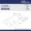 DreamLine Chrome/White 74-3/4 x 60 in. Semi-Framed Sliding Shower Door with Base Kit 