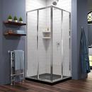 DreamLine Chrome/Black 74-3/4 x 36 in. Framed Sliding Shower Enclosure and Base Kit 