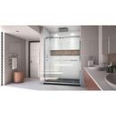 DreamLine Chrome/Black 78-3/4 x 60 in. Semi-Framed Sliding Shower Door with Base Kit 